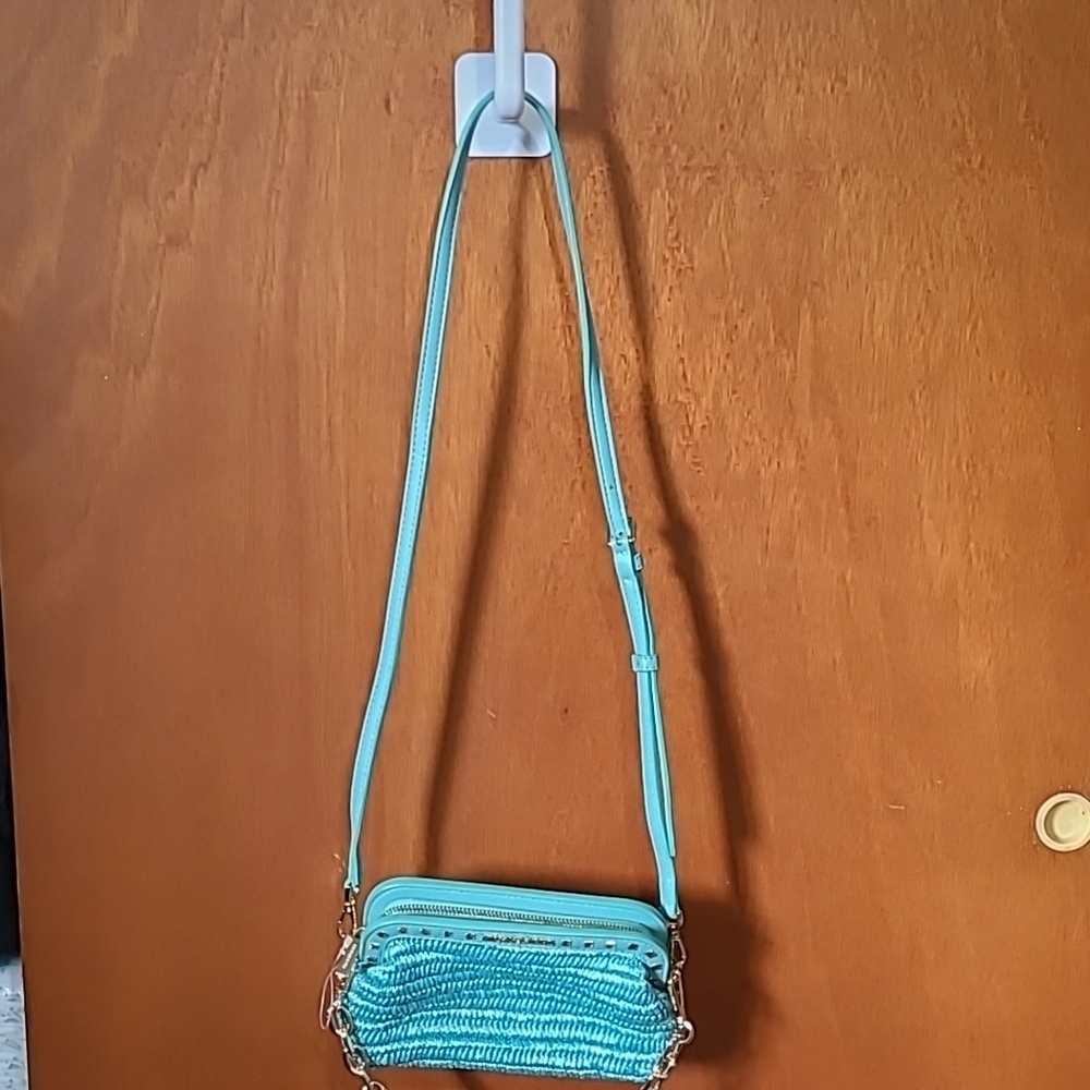 Michael kors small body bag.color teal